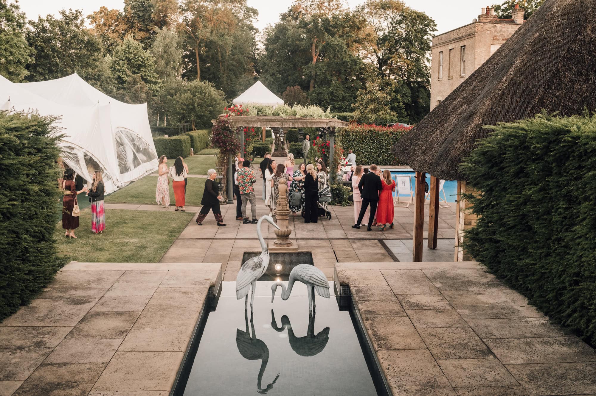 A view over Shortmead House Wedding Venue in Biggleswade