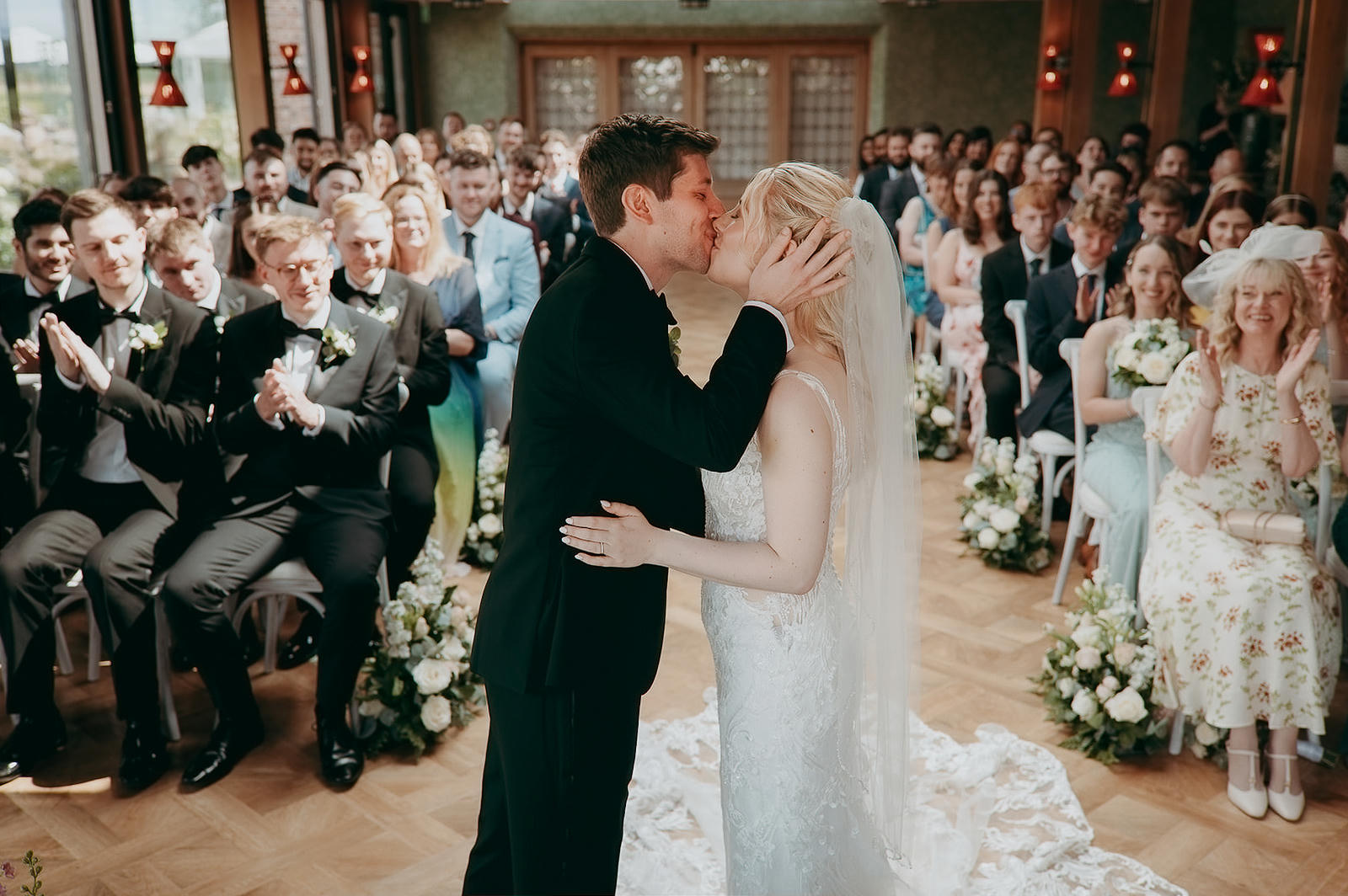 wedding ceremony in The Orangery at The Old Hall Ely
