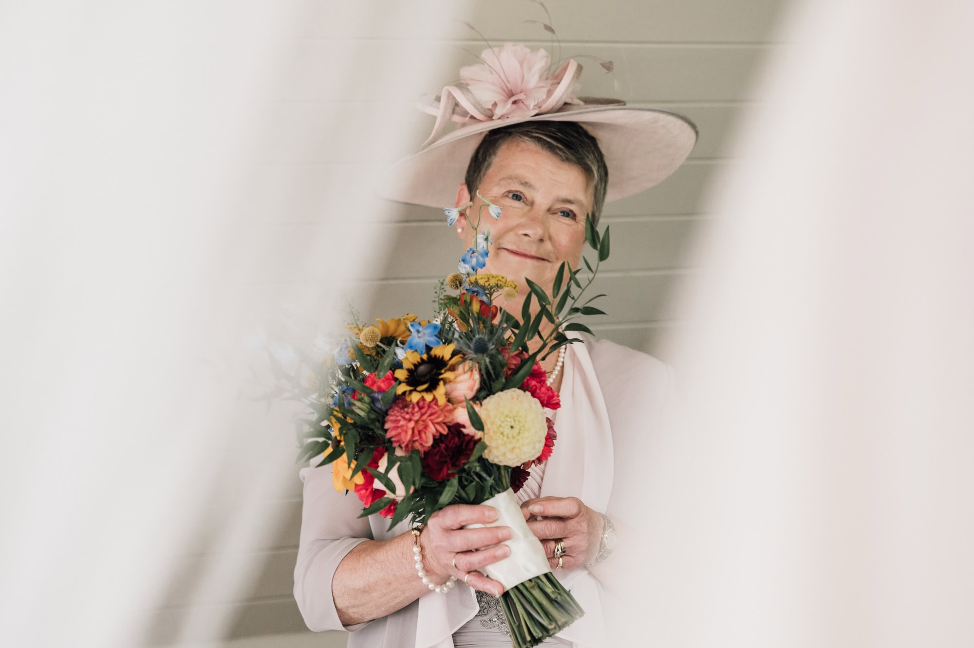 Bridal preparations during wedding day at South Farm